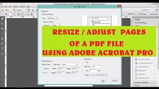 How to Adjust / Resize  PDF Pages | Change Height & Width of a PDF Page using Adobe Acrobat Pro