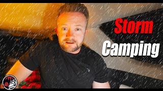 🌧 Hunkering Down in Heavy Morning RAIN - ASMR Overland Adventure - Camp and Cook