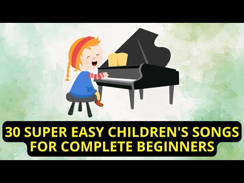 🎹 30 Angielskich Piosenek Dla Dzieci - Piano Tutorial (MEGA ŁATWA wersja) 🎵 NUTY W OPISIE 🎼