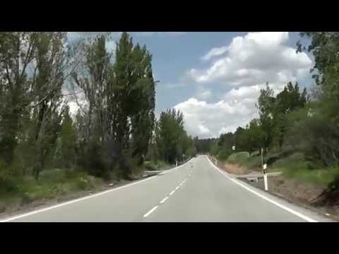 Meandering between southern and northern coasts of Spain.