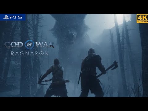 Atreus Injects Fenrir Soul In Giant Wolf Scene - God Of War Ragnarok PS5 2022