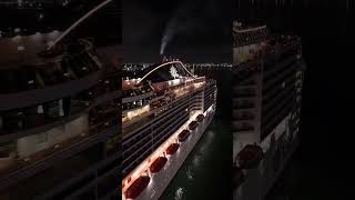 DIVINA LA NOCHE PARA PR🤩  #cruiseship #msccruises