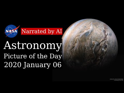 APOD: 2020-01-06 - Tumultuous Clouds of Jupiter (Narrated by Emma)