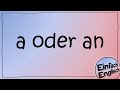 A Or An Simply Explained Simply English