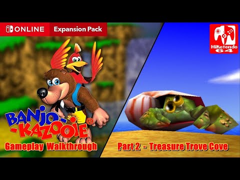 Banjo-Kazooie 100% Gameplay Walkthrough - Part 2 (Treasure Trove Cove)