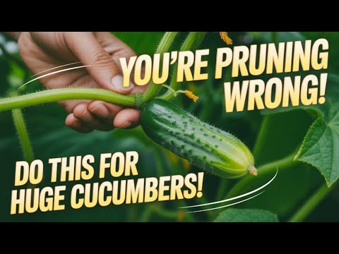 The Secret to Endless Harvests – How to Prune Cucumbers for Maximum Yield and Healthier Vines.
