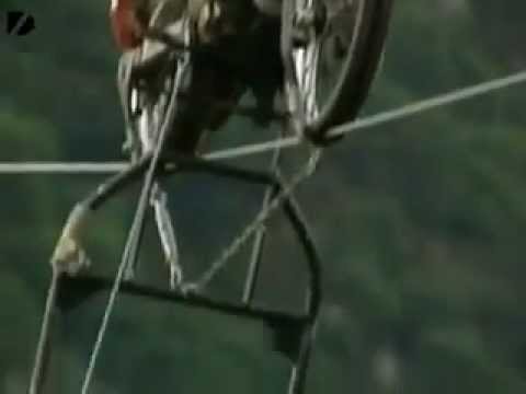 Crazy Motorbike Tightrope Stunts.flv