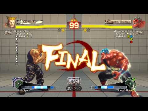USFIV~ Guile (Blue Emblem) vs.  Hakan (denkiburan0321) HD