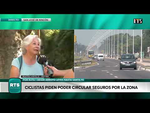 EN SANTA FE: CICLISTAS PIDEN UNA BICISENDA EN RUTA 1