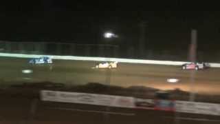 preview picture of video 'Midway Speedway Late Model Feature Highlights 4-12-13'