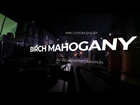 24" BD Birch Mahogany Shells Kit