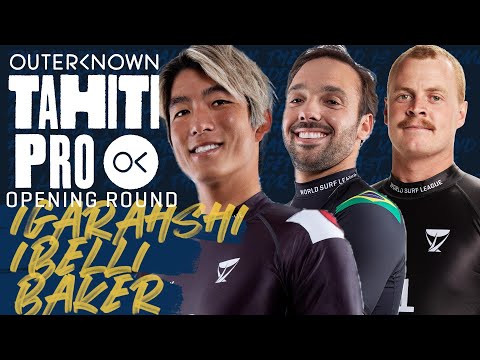 Kanoa Igarashi, Caio Ibelli, Jackson Baker | Outerknown Tahiti Pro - Opening Round Heat Replay
