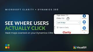 Heat maps directly overlaid over your Dynamics Sales environment using