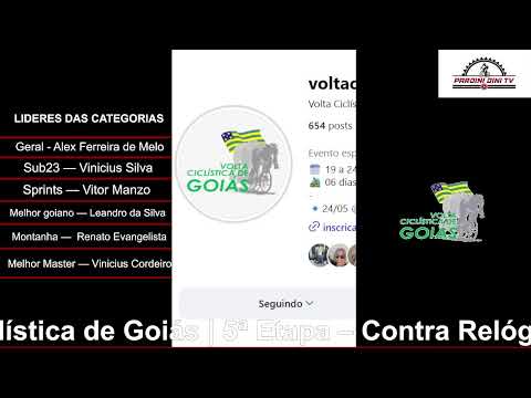 🔴 AO VIVO 🚴 23ª Volta Ciclística de Goiás 2026 | 5ª Etapa Contra Relógio