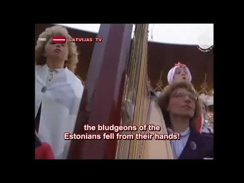 Latvian Song Festival 1990 - "Beverīnas dziedonis" ENGLISH subtitles/translation