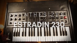 Video thumbnail for Estradin 230 Rare 3-OSC VCO Analog Synthesizer USSR "Minimoog" by GLvintageSHOP