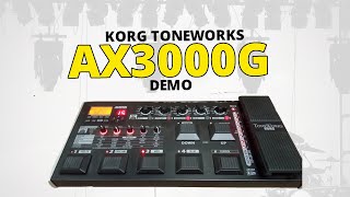 Video thumbnail for KORG TONEWORKS AX3000G Guitar Multi-effects Demo by Guitar Gear Spot