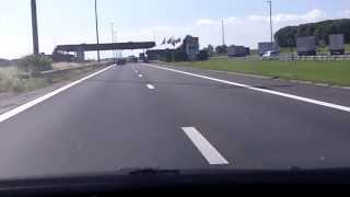 Luxembourg Belgium border crossing west bound