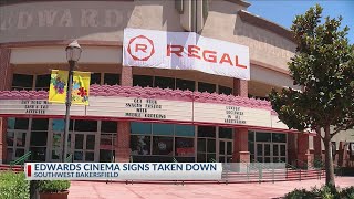 Edwards Cinema signs taken down