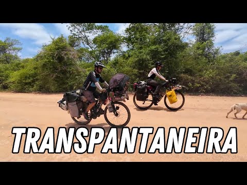 Casal ATRAVESSA a TRANSPANTANEIRA de BICICLETA | Poconé/MT - ep29