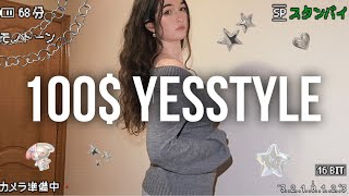 100$ YESSTYLE haul 🍡✨  clothing, try on, korean fashion, acubi, aesthetic, pinterest clothes 🌱