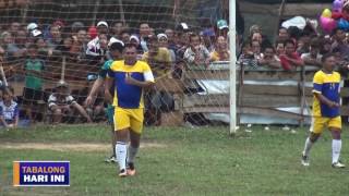 Dandim 1008 Tanjung Cetak 3 Gol Laga eksibisi Sepakbola di Wirang Cup