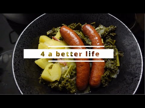 Frischer GRÜNKOHL MIT METTWURST und Kartoffeln nach Omas Rezept. Schnell und einfach zubereitet !!!