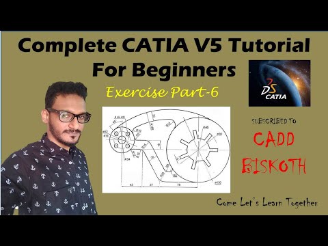 CATIA Training Course Exercises for Beginners - 3 | CATIA Sketcher Practice