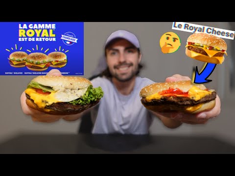 JE TESTE LES BURGERS ROYAL DELUXE &  ROYAL CHEESE MCDONALDS (+ Dégustation de la sauce Big Mac Mcdo)