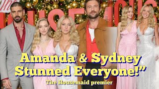 Amanda Seyfried & Sydney Sweeney Shut Down NYC Premiere of The Housemaid | Nip slip | Naked dress 