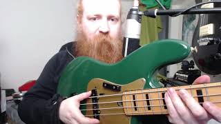 Video thumbnail for Cimar Jazz Bass with Seymour Duncan SJB-3 Quarter Pounder Pickups by Absaloms Axe