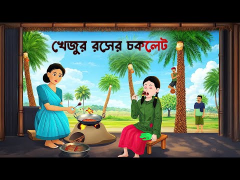 খেজুর রসের চকলেট | Emotional Bengali Moral Story | Bangla Village Cartoon | Wahid Creation