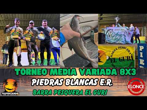 Disfrutando de la pesca en el Torneo de Media Variada Piedras Blancas de la Barra Pesquera El Gurí