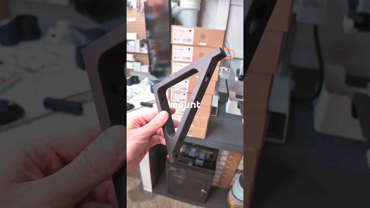 Is PLA strong enough? Testing out some brackets using my #bambu A1 Mini. #3dprinting practical ideas