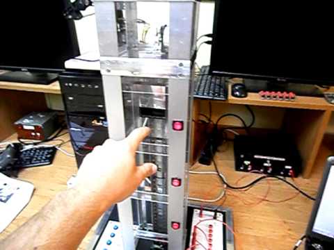 Sterowanie modelem windy za pomocą Labview i karty NI USB 6008