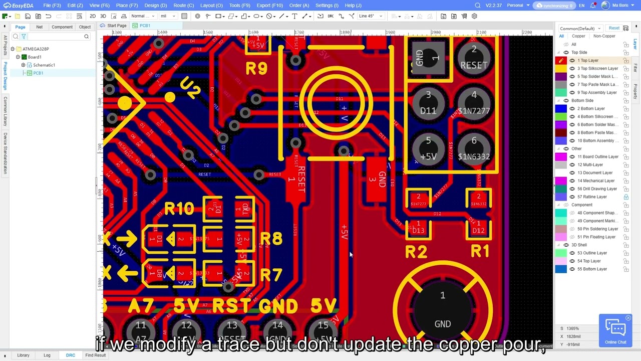3.13 PCB DRC Check