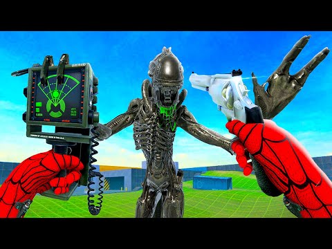 50 Ways to Kill ALIENS in Virtual Reality - Bonelab VR Mods