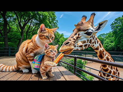 Mama Cat Makes Ginger’s Zoo Dream Come True – A Heartwarming Adventure! 🐱🦁❤️