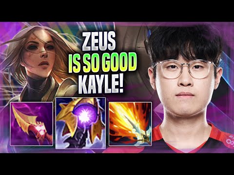 ZEUS IS SO GOOD WITH KAYLE! - T1 Zeus Plays Kayle TOP vs Gangplank! | Season 2022