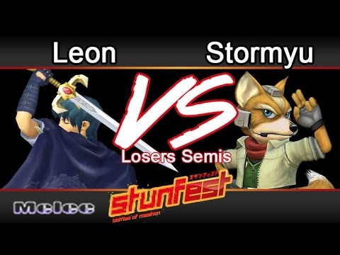 Stunfest 2015 SSBM | Leon (Marth) vs Stormyu (Fox) Losers Semis