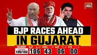 Gujarat Chunav LIVE Updates: Gujarat Election Live Counting | BJP Races Ahead Of Congress