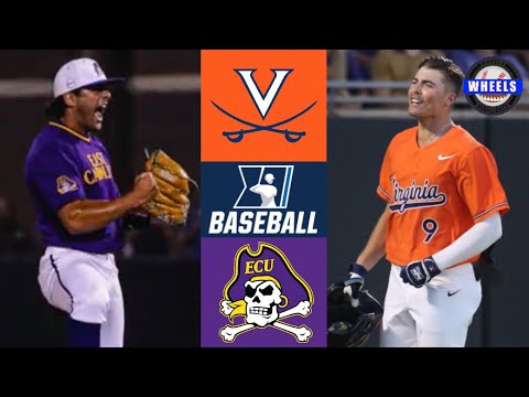 Virginia vs #8 East Carolina Highlights | Regionals 1-0 Game | 2022 College Baseball Highlights