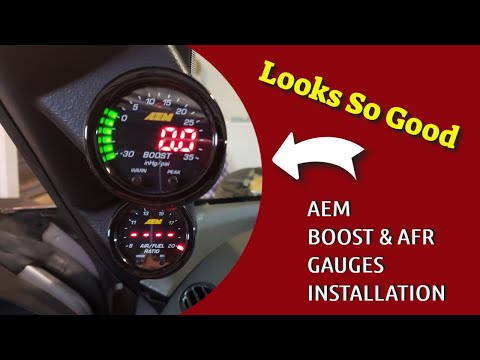 Installing The AEM Boost and Air Fuel Ratio Gauges And The DDMWorks A-Pillar Gauge Pod