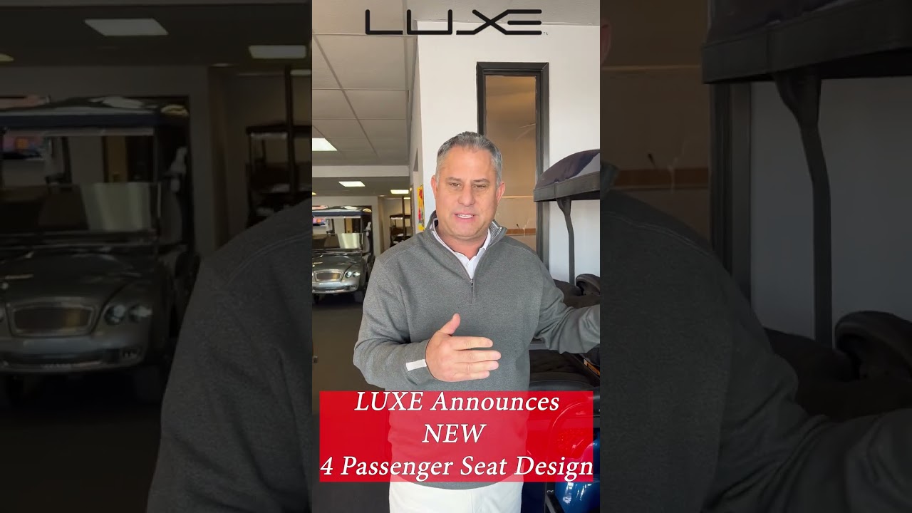FAQ Fridays - NEW 4 Passenger Seat Design for 2 Seater Golf Cars - LUXE Jason 760-408-0139 #shorts