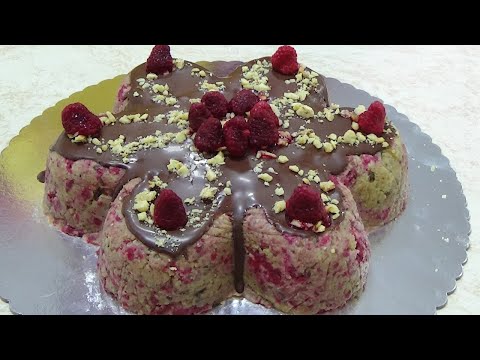 Posna torta sa malinama i keksom