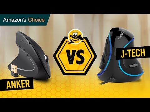 Anker wireless vertical mouse vs j-tech digital wired ergono...