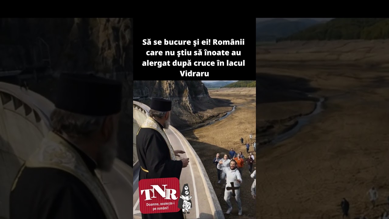 Să se bucure şi ei! Românii care nu ştiu să înoate au alergat după cruce în lacul Vidraru