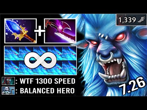 CRAZY +1300 SPEED CHARGE 7.26 Scepter Spirit Breaker Carry Late Game New Imba Hero vs Pro TB Dota 2