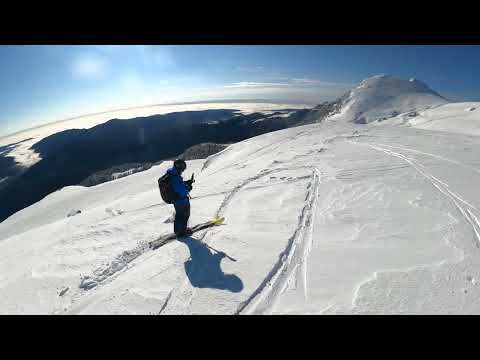 Valea Tarle, Sinaia, pe o zapada foarte grea si uda