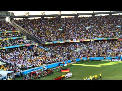 Brazil World Cup 2014-Germany -Ghana 2-2- National Anthems-Fortaleza - Arena Castelao